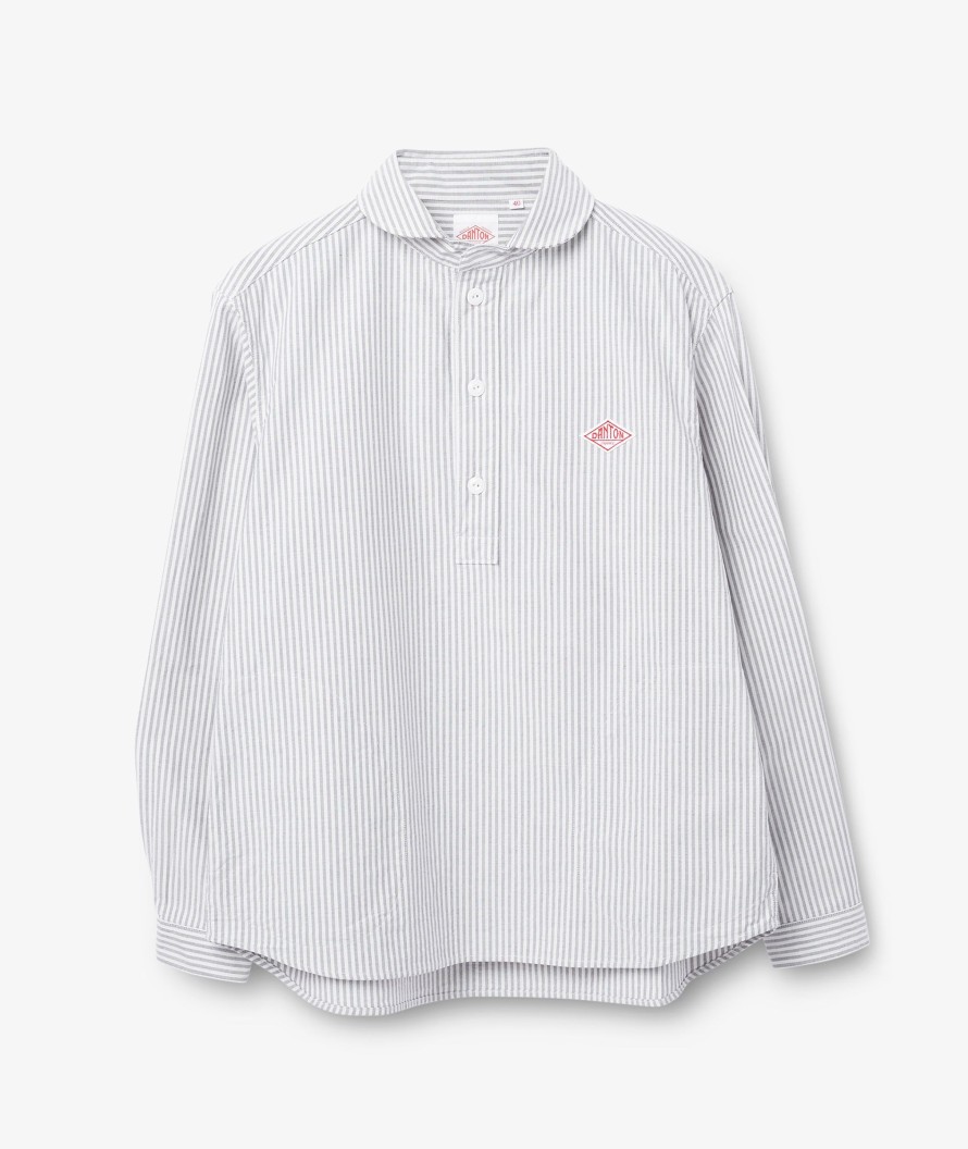 Clothing Danton | Oxford plaidskjorte med rund krave