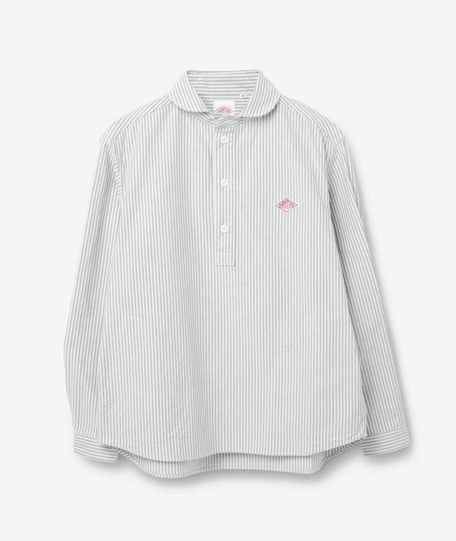 Clothing Danton | Oxford plaidskjorte med rund krave